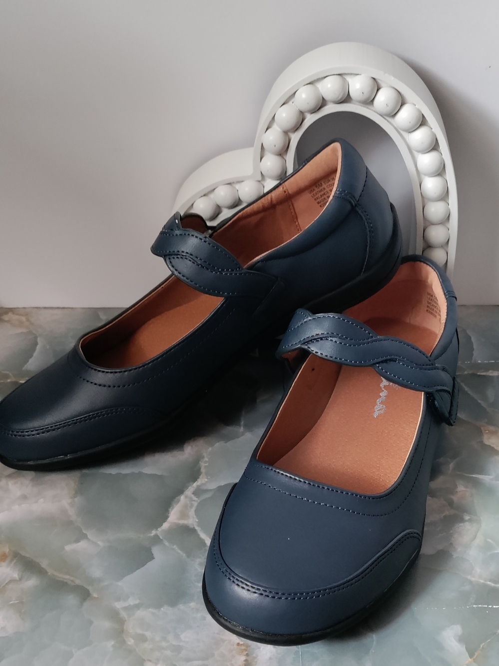 Nina New York Navy Mary Jane Flats Size 5M NWT
